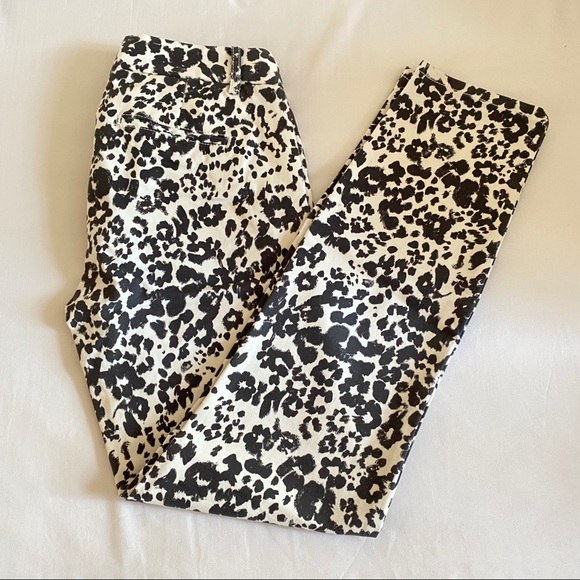 NWT J.Crew White Leopard Chino Pants Slacks - Picture 3 of 7